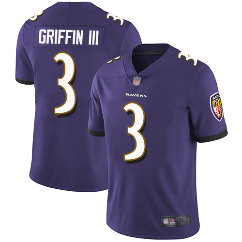 Baltimore Ravens Limited Purple Men Robert Griffin III Home Jersey NFL Football #3 Vapor Untouchable->baltimore ravens->NFL Jersey